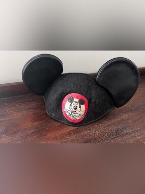 Vintage Walt Disney Productions Mickey Mouse Club Felt Hat W Ears